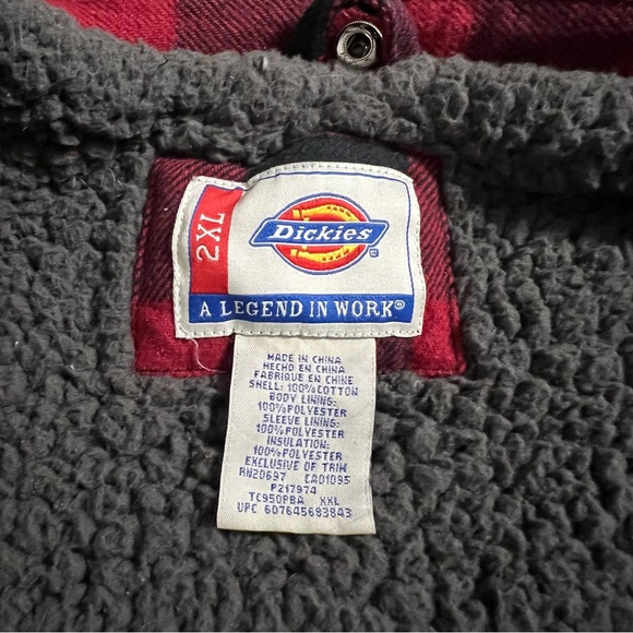 Dickies Buffalo Plaid Full-Zip Work Jacket / Chore Coat - Picture 9 of 9